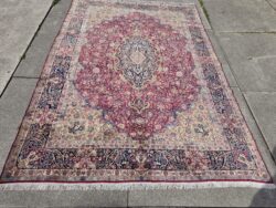 492x346 vintage handgeknoopt perzisch tapijt kirman antiek ID33906