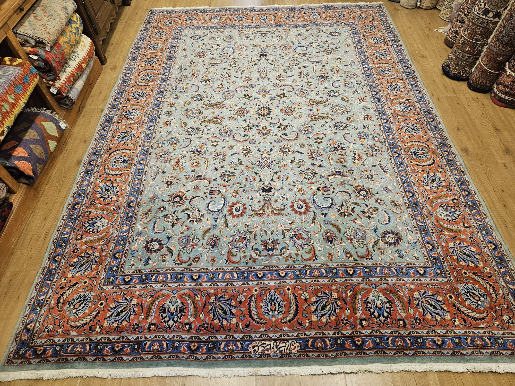 350x250 vintage handgeknoopt perzisch tapijt sarough ID33888