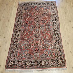 215x131 vintage handgeknoopt perzisch tapijt sarough antiek ID33940