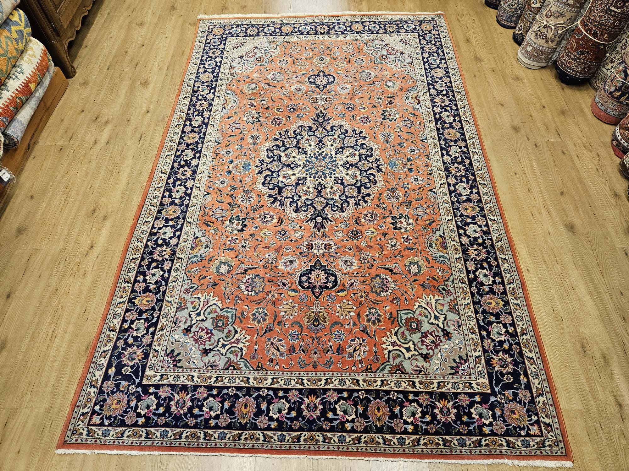 286x178 vintage handgeknoopt perzisch tapijt tabriz 50raj ID33954