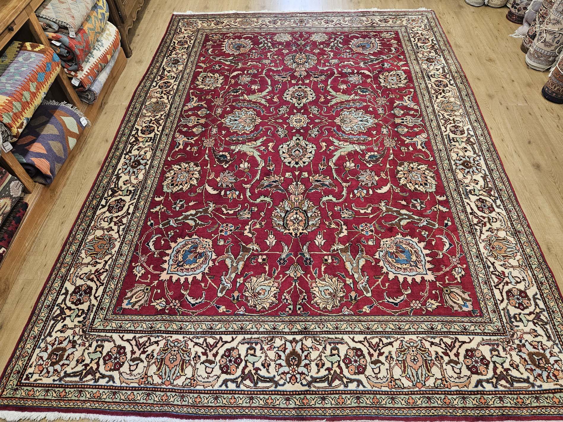 333x239 vintage handgeknoopt perzisch tapijt tabriz ID33878